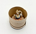 Antique German Porcelain Half Doll Pin Cushion Mold  7257 Arms Away