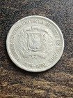 1976 Dominican Republic 25 Centavos 100th Anniv  Juan Pablo Duarte Coin Tc4787 