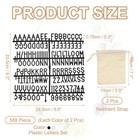 588 Piece Plastic Letters Set  Black white Alphabet Message Board