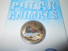 2013 Polar Animals Coloured One Dollar  1 Coin Walrus Frosted Uncirulated