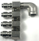 J-rod 4-way 1 4  Npt Stainless Steel Nozzle Tip Holder Pressure Washer Soft Wash