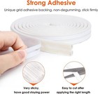 Self-adhesive Door Window Weather Stripping Insulation Seal Strip White Us