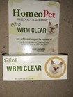Homeopet Feline Wrm Clear 15ml Can Aid 450 Drops Per Bottle Kittens Cat Pets 