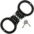 Police Handcuffs Professional Heavy Duty Steel Black