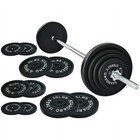 Cast Iron Standard Weight Including 5ft Standard Barbell Star Locks 95pound Set