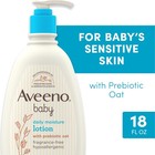 Aveeno Baby Daily Moisture Body Lotion  Fragrance Free  18 Fl  Oz   Prebiotic   