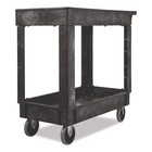 Rubbermaid Commercial 9t6600bla 2 Shelves 500 Lbs  Service utility Carts -blknew