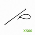 12 Inch Nylon Uv Resistant Cable Wire Zip Tie 120 Lbs Black 500 Pack Lot Pcs Qty