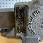 Vintage Birtman Rock Island 591 Bench Vise 3    Jaws Fixed Base Usa