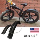 Black Mudguards E-bike Fenders 26  X4 0 Fat Tire Wide 110mm Mud Guards Fender