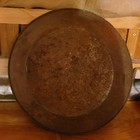 Vintage Metal Gold Mining Pan Collectible 16  Across By 2 5  Deep