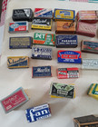 75  Antique Razor Blades In Boxes Rare Companies   Gr8 Graphics Super Display