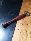 Vintage 10   Mid Century Modern Wooden  Beer Bottle Opener Wood Good Shape