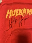 Hulk Hogan Signed Red Hulkamania T-shirt  L Wwe
