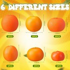 30 Pcs Artificial Oranges Mix Size Fake Simulation Plastic Fruit Decor