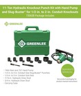 Greenlee 7306sb    1 2  - 2  Slug Buster Knockout Punch And Hydraulic Driver Set