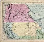 1847 Map  Western Territories - United States Original Oregon New Mexico