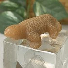 Gemstone Lizard Figurine Carved Orange Aventurine Reptile Carving Statue Figure