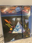 Vintage 80s Trapper Binder Planet Pyramid Graphics Mead 3 Ring 1989