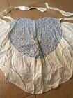 Vintage Handmade Apron Full Size Pinafore Cottage Prairie Floral Heart