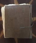 Antique Vintage Scrapbook Album Embossed 1940   s Filled Rare Baby Cards 11x14 1 2