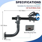 Curved Bike Repair Stand Bench Mount Bicycle Maintenance Rack Workstand