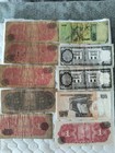 Mixed Currency Lot Of 10 Old Paper Money Bills Mexico Peru Brazil South Ameri