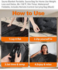 Sauna Blanket Portable  Sauna Bag For Home Use Weight Loss And Detox  86   158     M