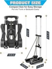 Small Folding Hand Truck Dolly With 2 Wheels  Lightweight Aluminum Foldable    