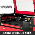 Vevor 80w Co2 Laser Engraver   Cutter W glass Tube Ruida Panel For Wood paper