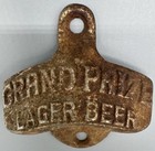 Vtg 1940 s Starr  x  Wall Mount Beer Bottle Opener Grand Prize Lager Texas