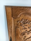 Pair Antique Hand Carved Wooden  Door Panels Reclaimed Architectural Salvaged 