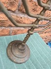 Hanukkah Menorah Jewish Judaica Israel Brass Chanukah Candle Holder Parts Vtg