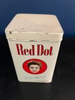 Vintage Antique Advertising Red Dot Perfectos Cigar Tobacco Tin Empty