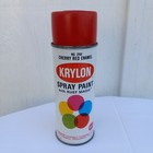 60s 1968 Krylon 2101 Cherry Red Enamel Rust Magic Spray Paint Can Graffiti Vg 