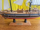 Rare Vintage Model Ship  Blue Nose  15-1 2  Overall Length Collectable  7dd54