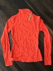 Skims Fits Everybody Long Sleeve Turtleneck Top  M Poppy Sexy Athleisure
