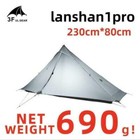 3f Ul Gear Lanshan 1pro Ultralight 1 Person Camping Hiking Tent 20d Rodless Tent
