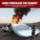 Large Fibreglass Vehicle Emergency Fire Blanket  Car Fire Suppression Blanket