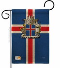 Iceland Burlap Garden Flag Nationality Decorative Gift Yard House Banner