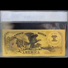 Gold 1878  10000 Ten Thousand Dollar Dollar Banknote Collectible With Bag   Cert