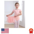 Toddler Ballet Leotard With Glitter Tulle Skirt Girls Gymnastics Dance Outfit