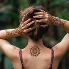 Henna Tattoo Stencil 9 Sheets  Indian Arabic Temporary Tattoo Templates Self-   