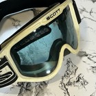 Scott Ski Snow Board Goggles Black Gray Frame Blue Lenses Soft Cushion Strap