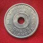 Token Oklahoma Consumers Tax Check 1 Mill 1936    Us Tax    ok-s1  Tc    89086  22mm