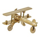 Brass Vintage Airplane Model     5 5  Collectible Aircraft Showpiece   Retro Decor
