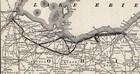 1909 Antique Lake Shore Electric Railway System Map Ohio Railroad Map 3093
