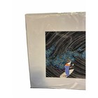 Kris Goto Poke Bowl Matted Art Print Hawaii Surfer Girl Wave Illustration New