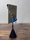 Barse Sterling Silver Blue Agate Bead Star Connector Drop Earrings New On Card