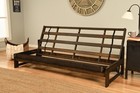 Aspen Futon Frame - Full Size - Solid Hardwood - Mocha Finish  frame Only 